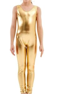 NWOT girls shiny metallic leotard